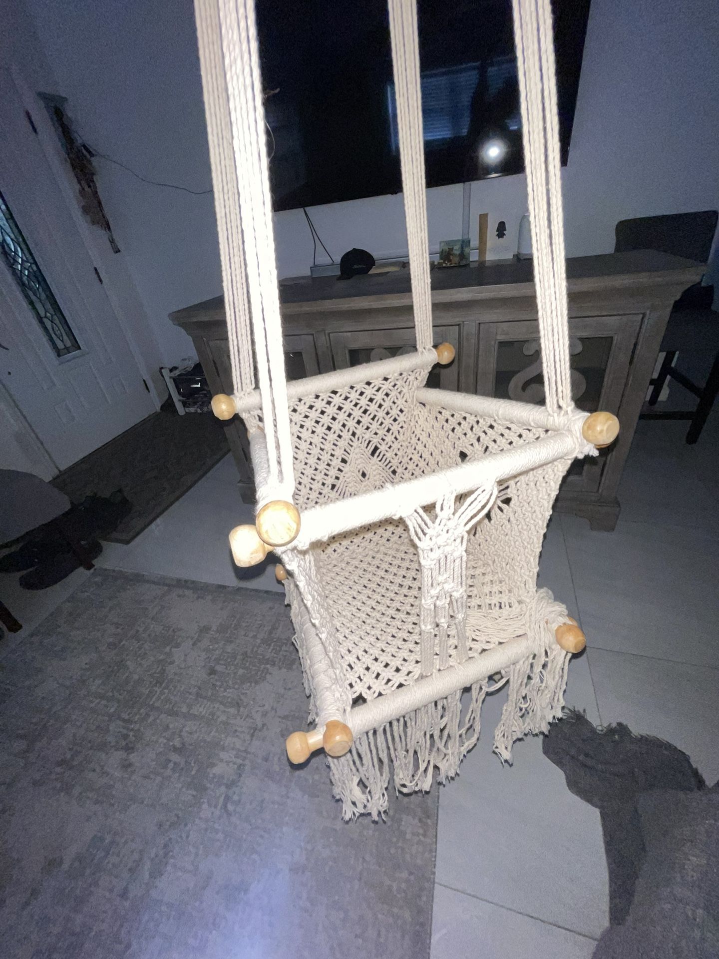 handcrafted swing for infants and toddlers