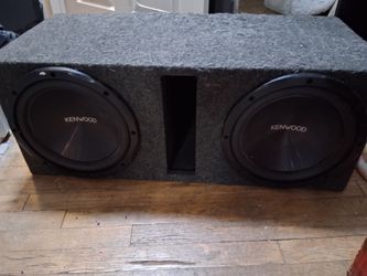 Dual Kenwood Subwoofers in Ported Box