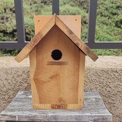 Wood Bird Feeder