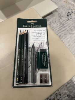 Faber-Castell PITT Graphite Master Set,Grey,7 Piece Set