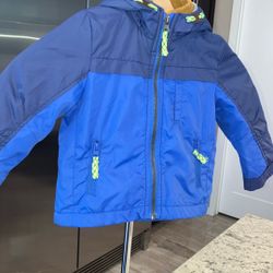Carter’s Toddler Boy’s Colorblock Hooded Mid-Weight Jacket - Blue/Navy - Size 2T