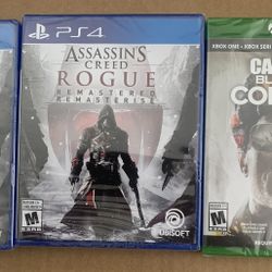 Assassins creed Rogue(remastered)ps4 COD Black ops Cold War Xbox one