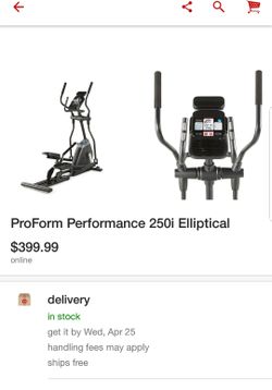 ProForm Performance 250i Elliptical