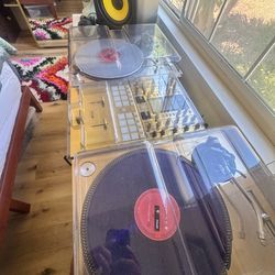 DJ SYSTEM COMPLETE TECHNICS 1200 turntables rane 72 mixer phase serato pioneer headphones