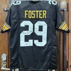 Barry Foster Signed Steelers Jersey Beckett Authenticated 