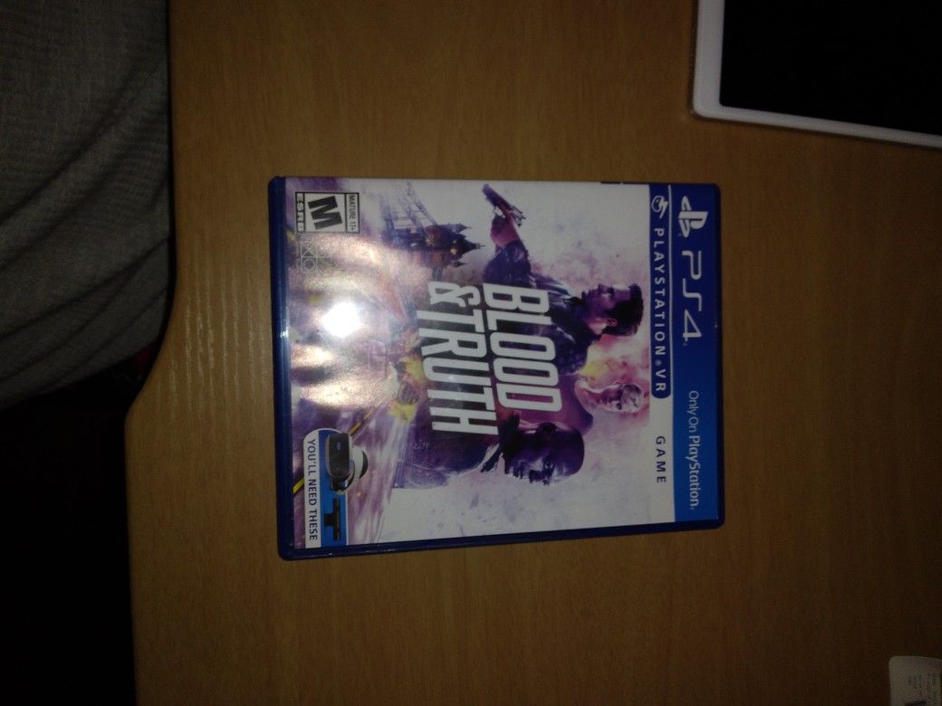 Blood And Truth For The Ps vr