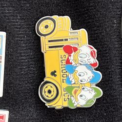 Hidden Mickey School Bus Pin