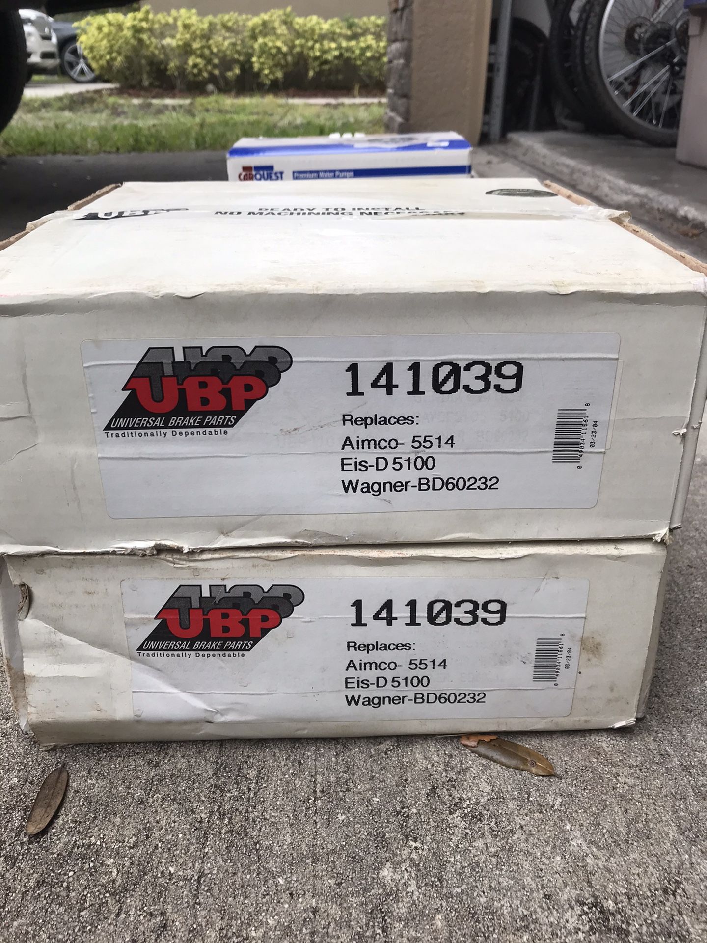 Brake rotors PN-141039 two each