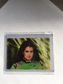 Danica Patrick card in a case