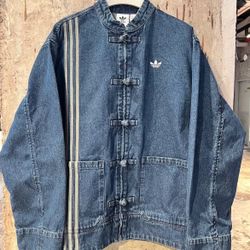 New Rare Adidas Originals CHINESE DENIM TRACK TOP (GENDER