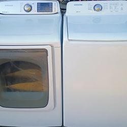 Very Nice Samsung Heavy Duty Super Capacity Washing Machine & Electric Dryer Set!