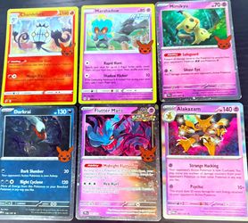 Pokémon TCG Holo Card Lot of 6