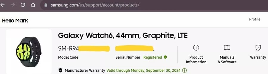 Samsung Galaxy Watch 6 44mm Lte