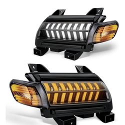 Smoke Lens LED Fender Light Kit LED Turn Signal Lights with DRL & Side Marker Lights Compatible with Jeep Wrangler JL Sport Jeep Gladiator JT Sport 20
