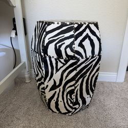 Zebra Print Storage Container