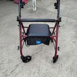 Medline Walker with seat and basket
