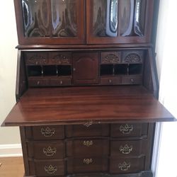 Cherry Wood Secretary Desk 