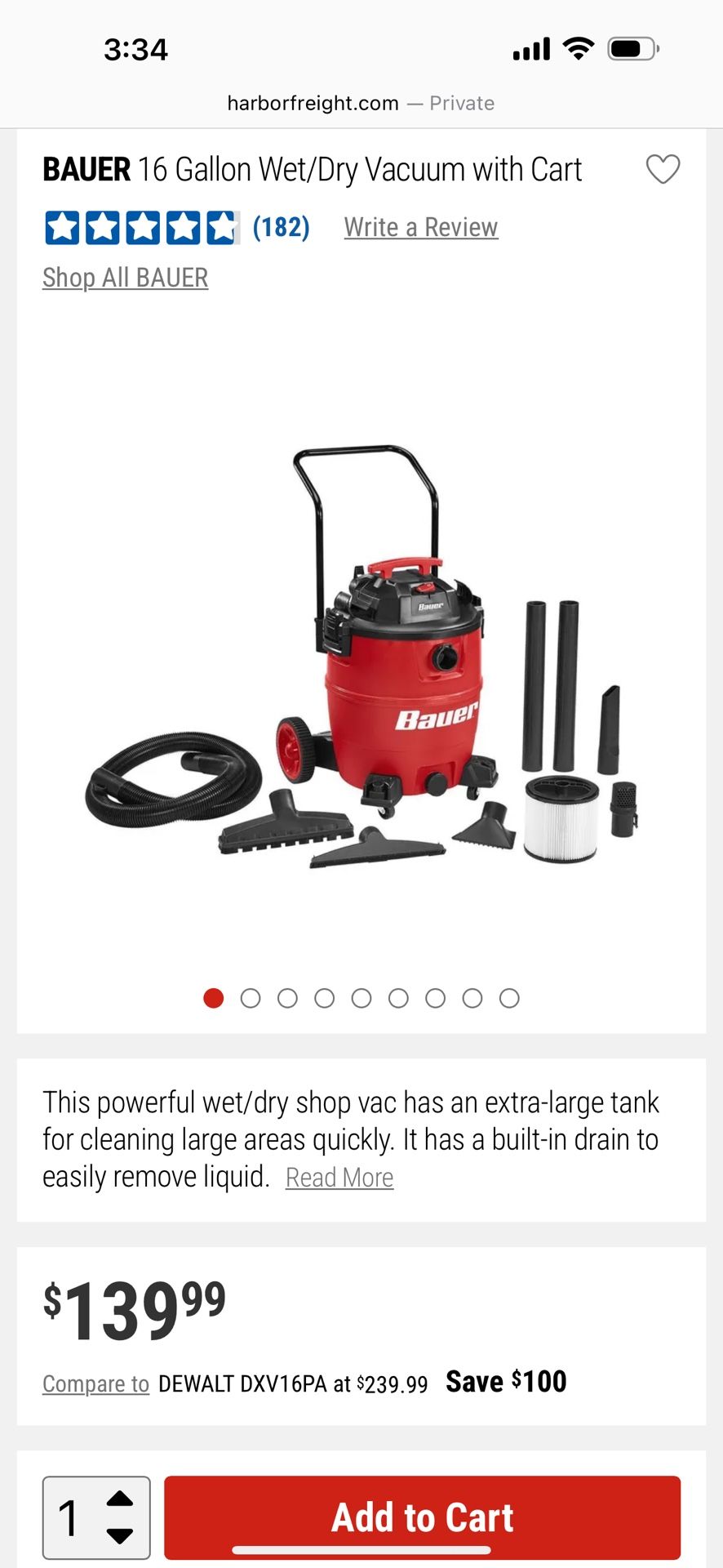 Wet/Dry Shop Vacuum