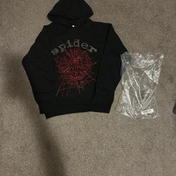 Red Rhinestone Sp5der Hoodie