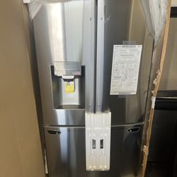 New In Box Lg French Style Stainless Steel Refrigerator 