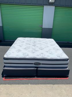 King size bed and metal frame