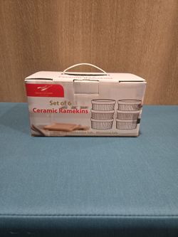 Ceramic Ramekins Dishware Oven Safe Dishwasher Safe Microwave Safe Set Of Six Will Take Best Offer