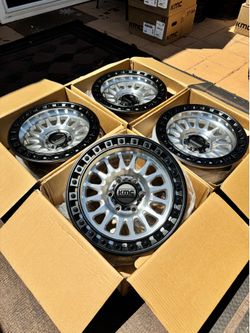Brand New KMC IMS 17” Off-Road Wheels for 6x5.5 (6x139.7) and 6x135 Trucks SUVs 17x8.5 -10 Offset