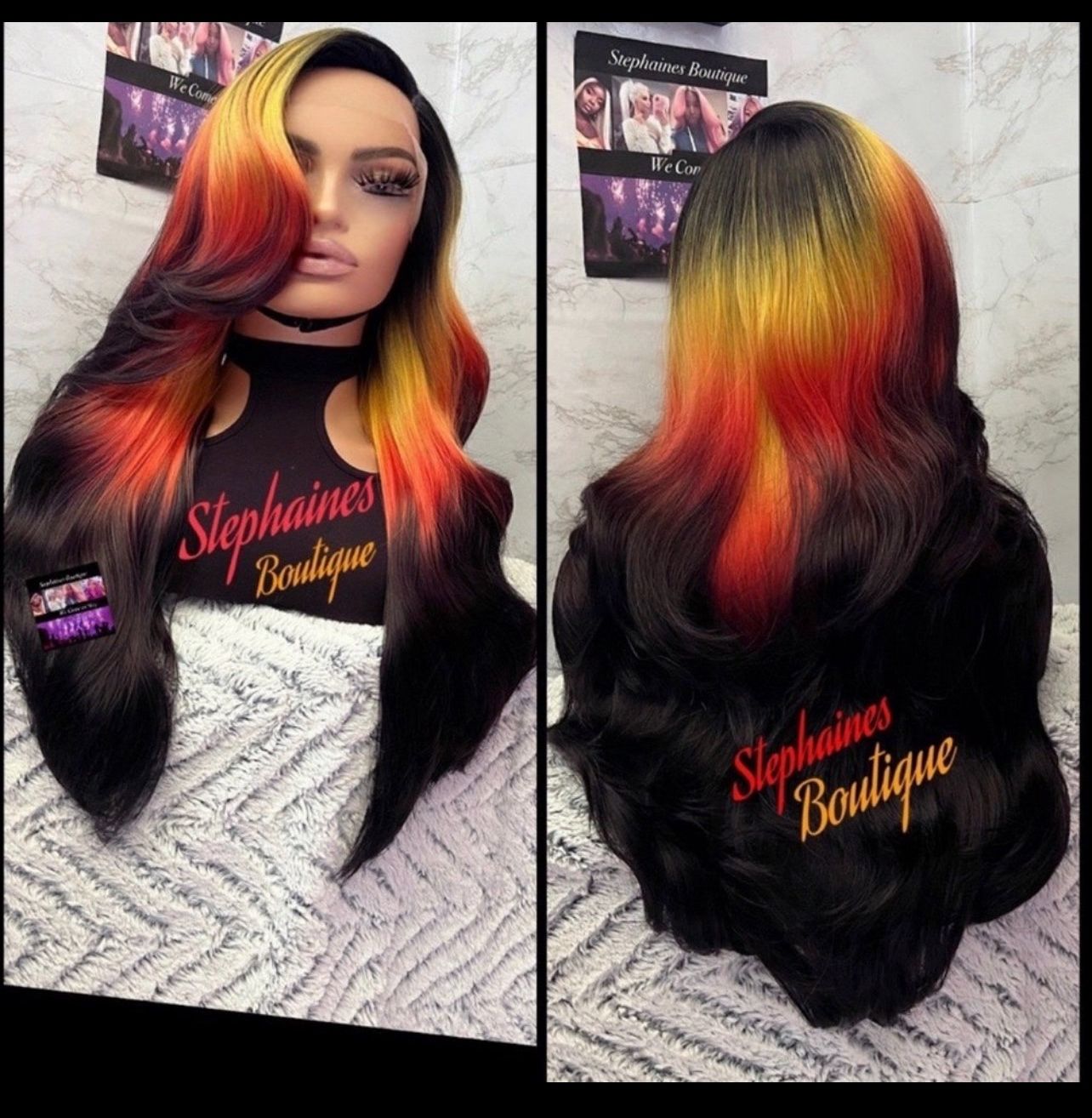 Human Hair Blended Lace Front Wig