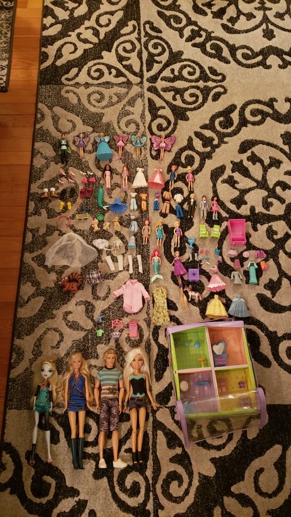 Barbies, Polly Pockets, Accessories/Clothes for toys