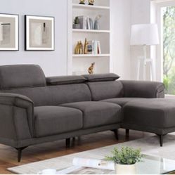 Brand New Grey Modern Style Sectional Sofa 
