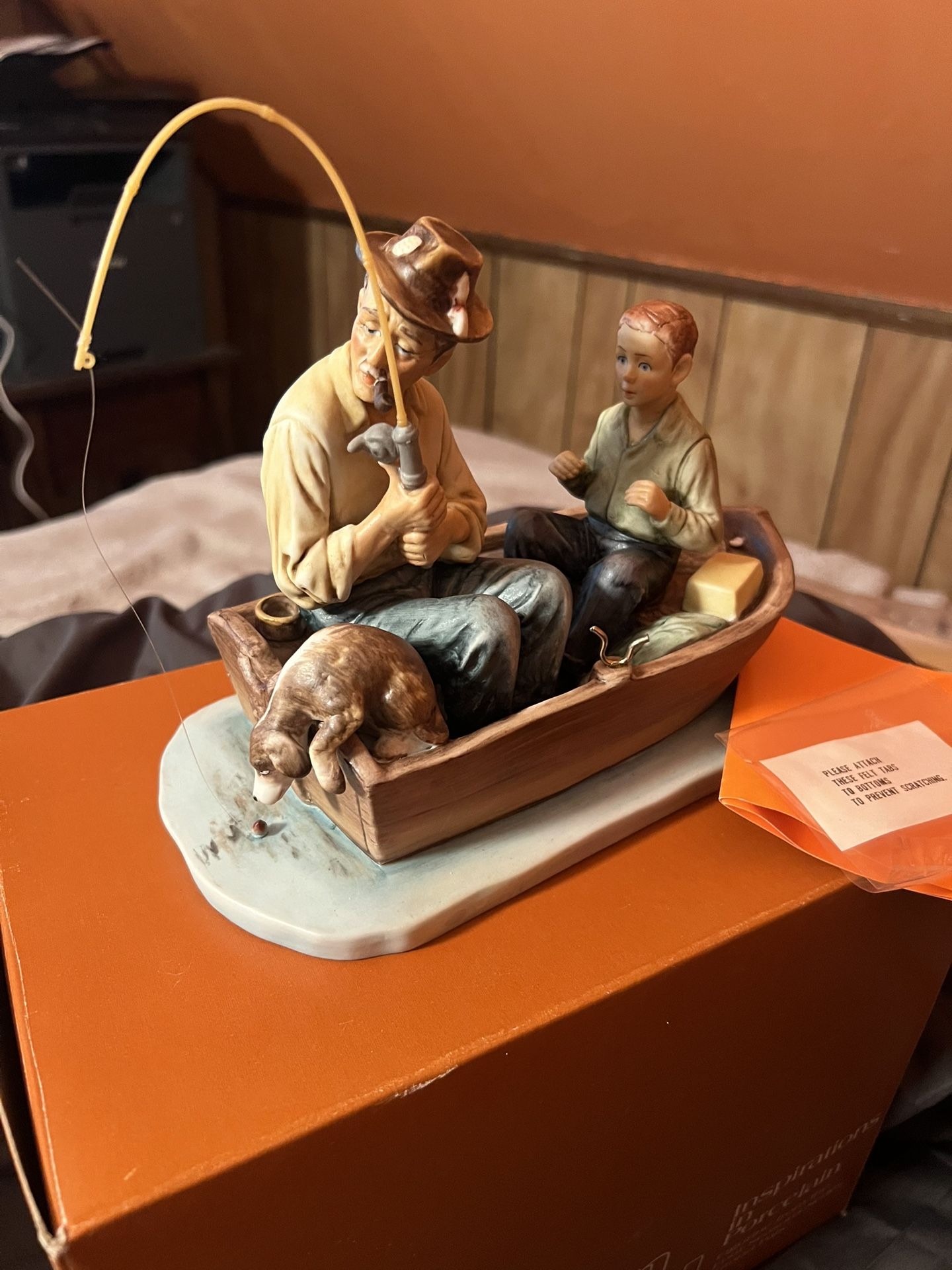 2 Norman Rockwell Figures New In Box Very Collectable