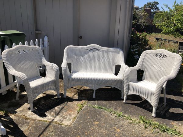 Wicker White Patio Furniture For In Santa Clara Ca Offerup