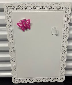 Used White IKEA SKURAR Magnetic Board