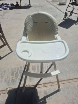white convertible baby high chair