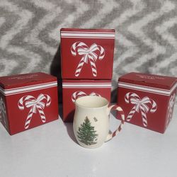 Spoke Christmas Mug Set Of 4
