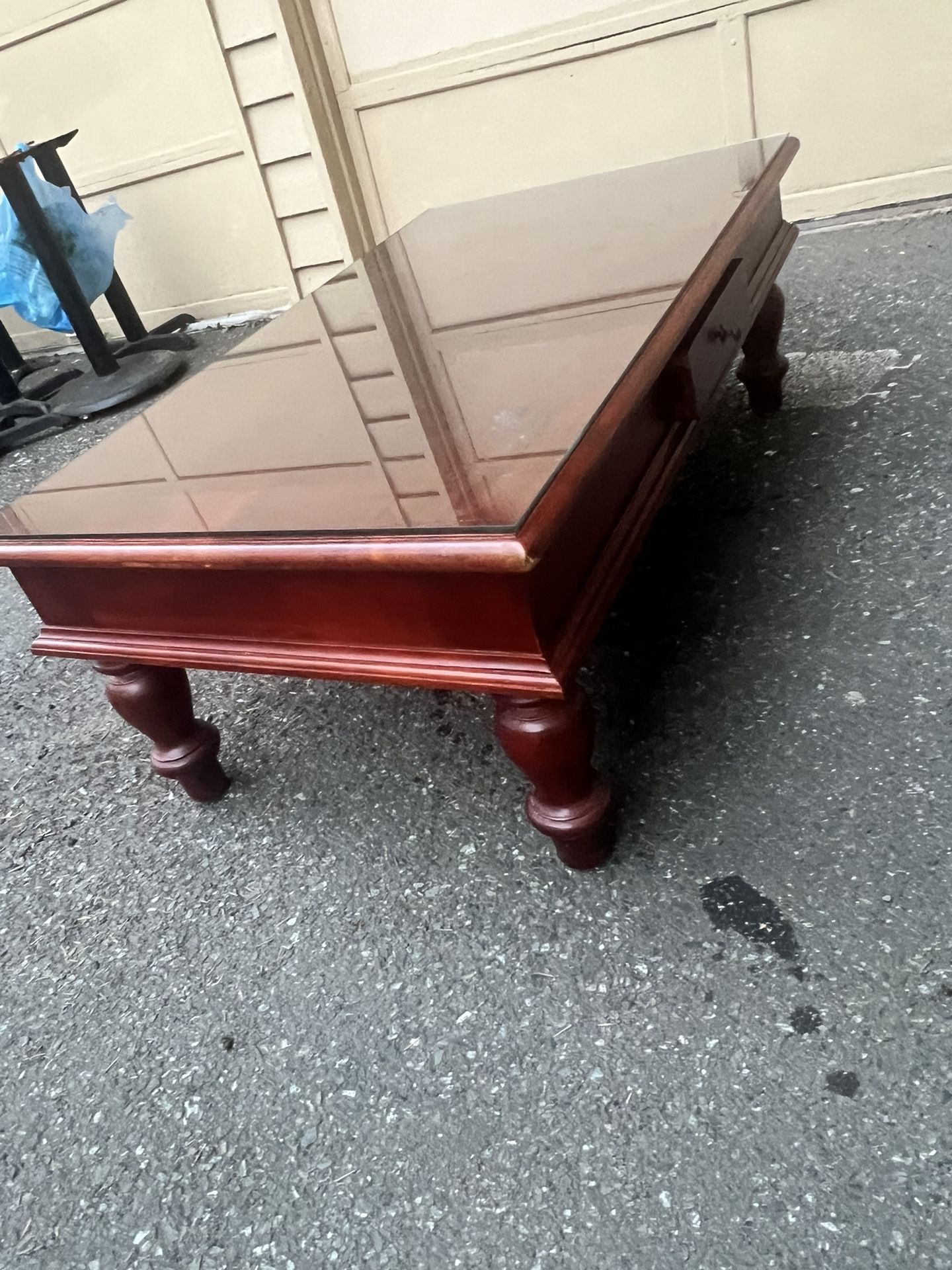 Coffee Table with Glass Top