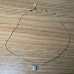 Swarovski Round Cut Gold-Tone Imber Pendant Necklace