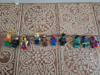 Superhero Toy Minifigures with Display Bases - Custom Building Block Set