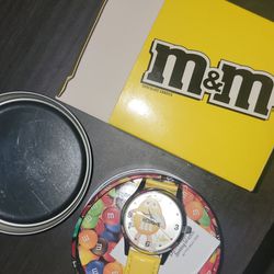 Yellow m&m watch 