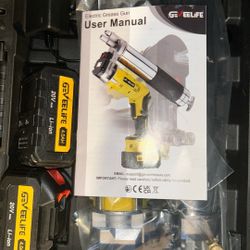 Electric Grease Gun -2025 Upgraded 2-in-1 Design with 2×4000mAh Batteries, Fast Charger & 90° Swivel Coupler, 12,000 PSI - Works with Bulk & Cartridge