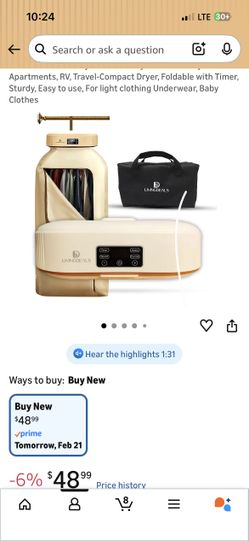 Portable clothes dryer