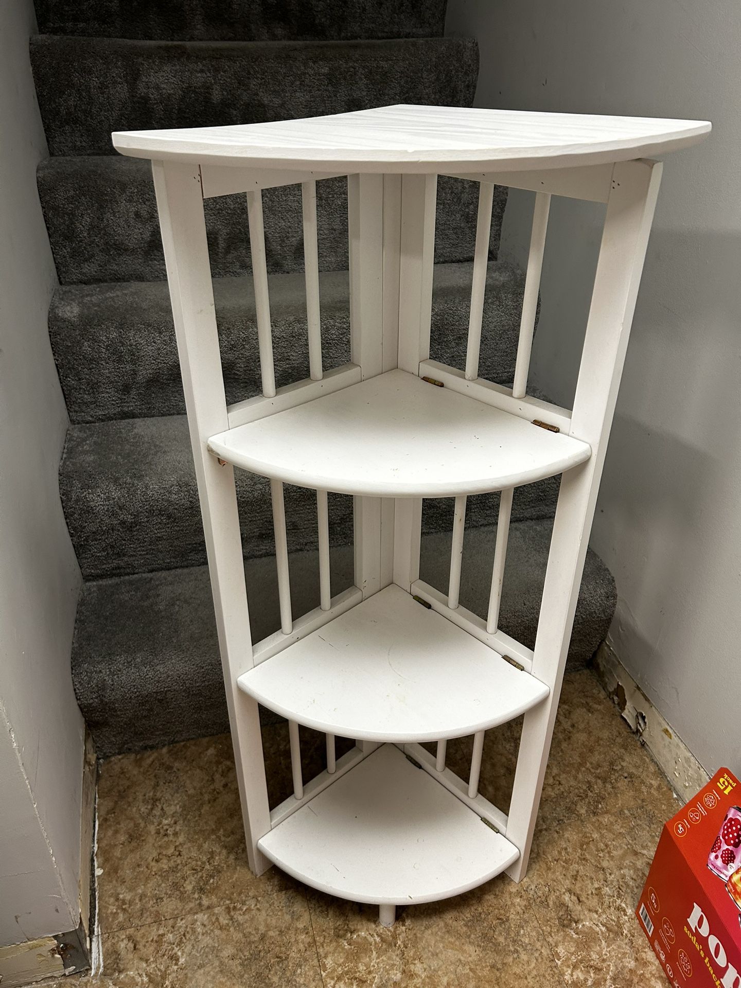 White Corner Shelf