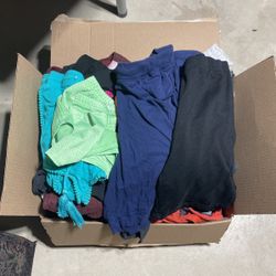 Box Of Size Small Junior Clothes.  