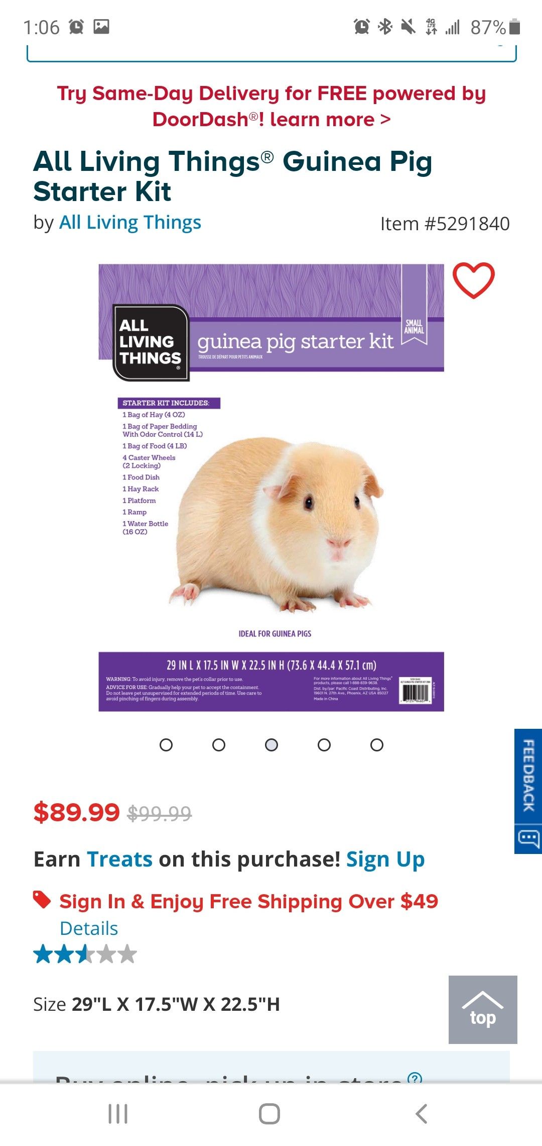 Petsmart Guinea pig cage BRAND NEW