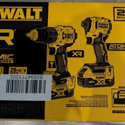 20V MAX XR Hammer Drill & Atomic Impact Driver plus two 4AH XR Batteries & Charger 