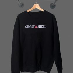 Black Ghost in The Shell Japanese Anime Manga Embroidery Sweatshirt
