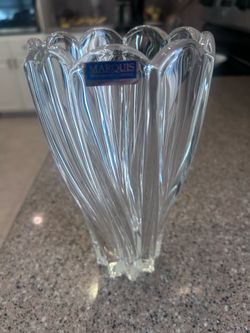Marquis by Waterford FTD Windflower 8" Lead Crystal Vase with Box