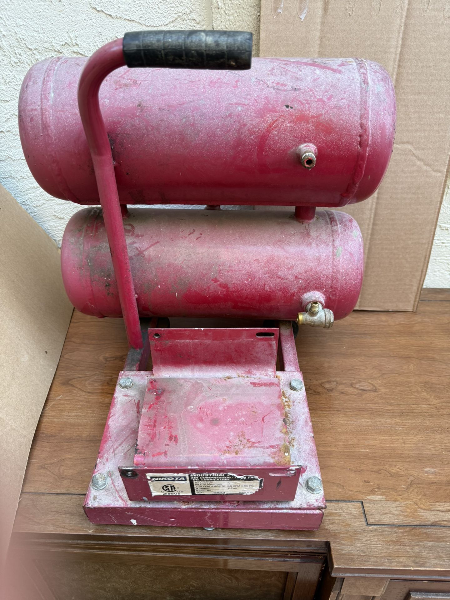 5 Gallons Compressore Tank