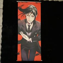 Black Butler Anime Fabric Scroll Poster