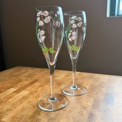 Hand painted glassware